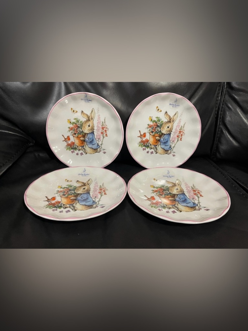Easter Beatrix Potter Peter Rabbit Salad Plates, Set of 4